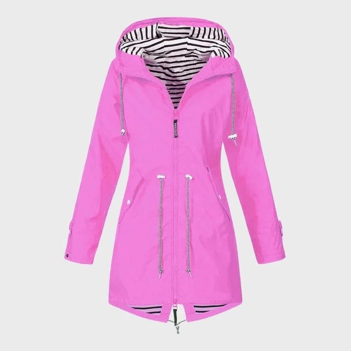 Women’s Rain Jacket with Adjustable Hood
