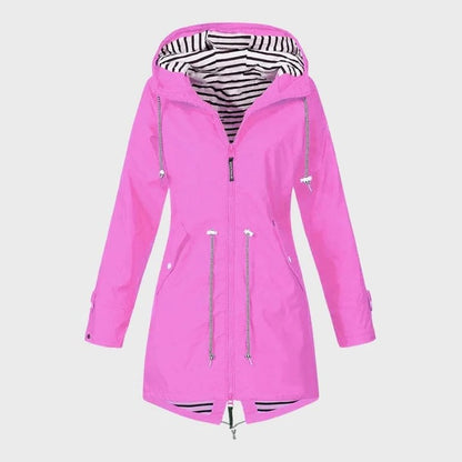 Women’s Rain Jacket with Adjustable Hood