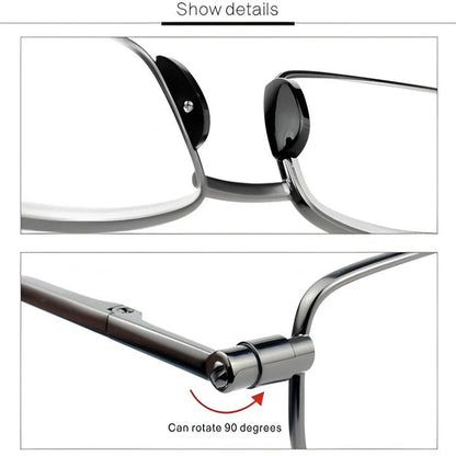 Folding Close Work Eyewear with Stainless Steel Frame