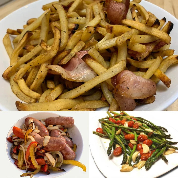 Stainless Steel Rolling Grill Basket with 360 Degree Rotation