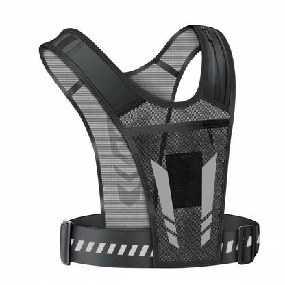 Adjustable Running Vest with Phone Holder and Storage