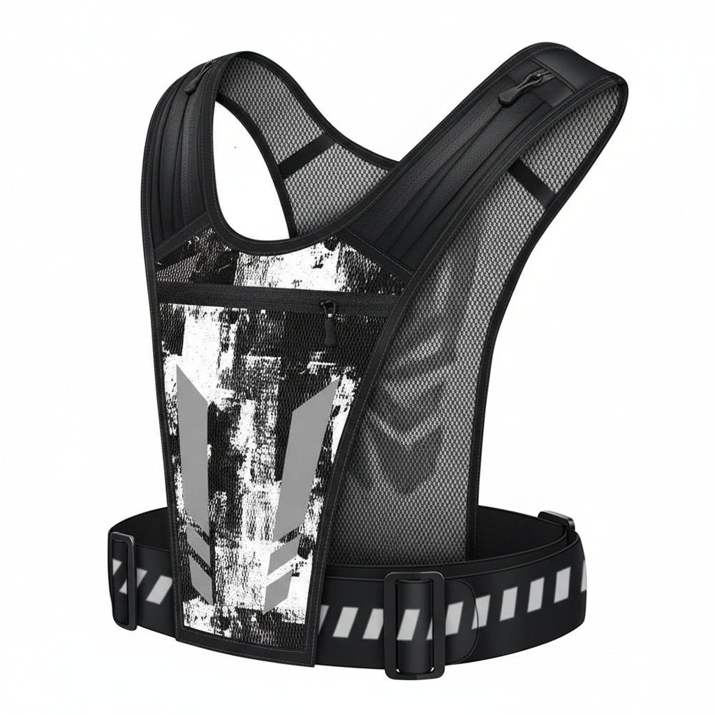 Adjustable Running Vest with Phone Holder and Storage