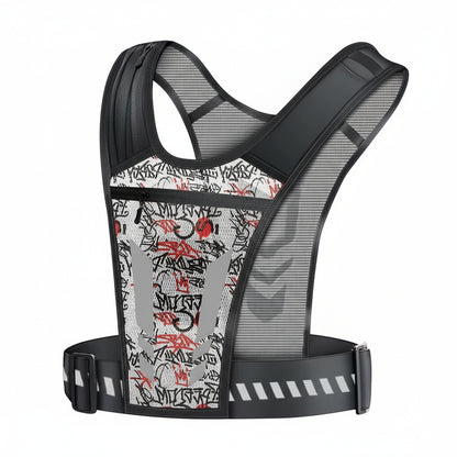 Adjustable Running Vest with Phone Holder and Storage