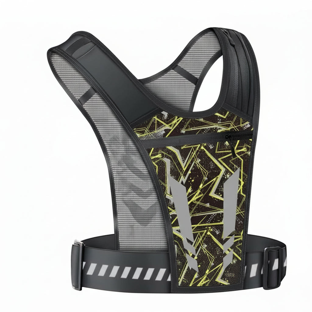 Adjustable Running Vest with Phone Holder and Storage
