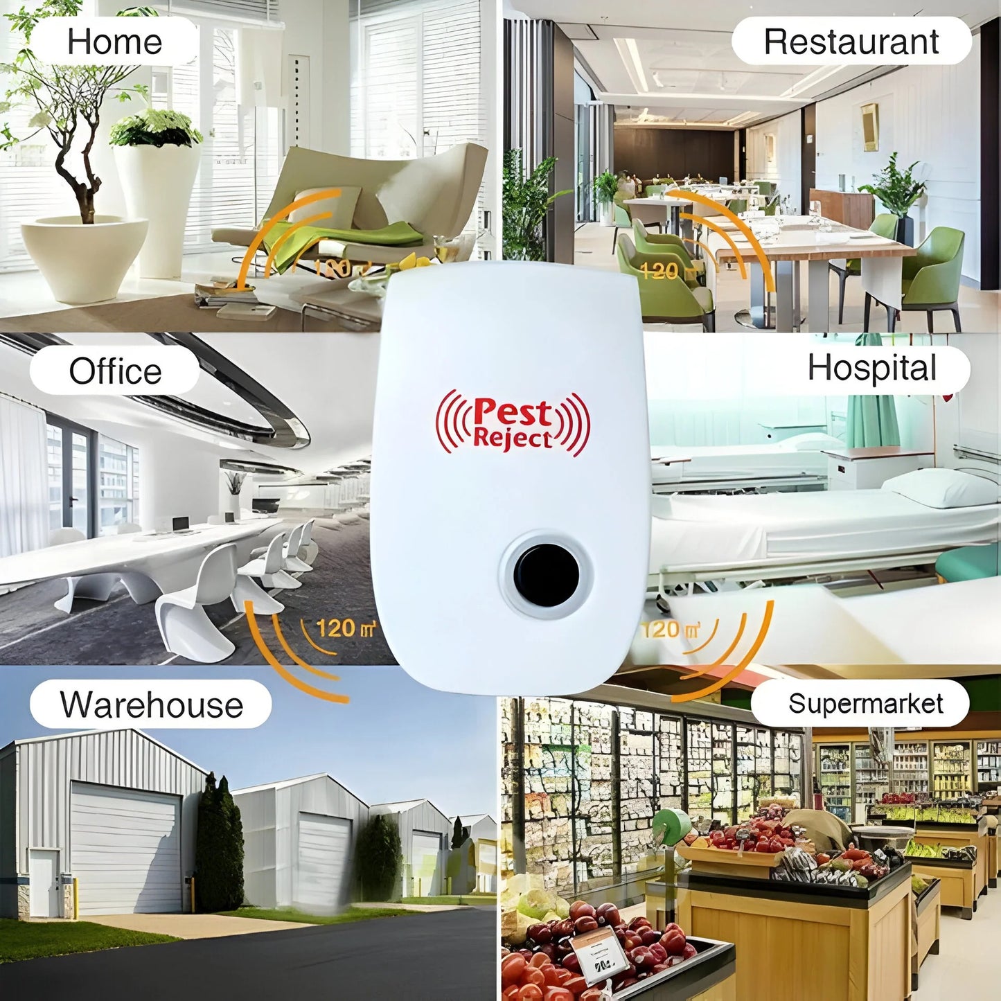 Ultrasonic Pest Deterrent Device with Frequency Conversion Technology