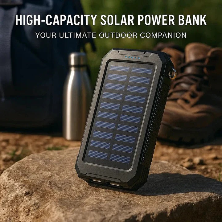 Portable 30,000mAh Solar USB Power Bank