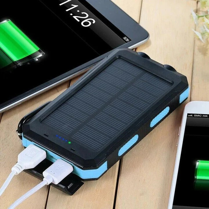 Portable 30,000mAh Solar USB Power Bank