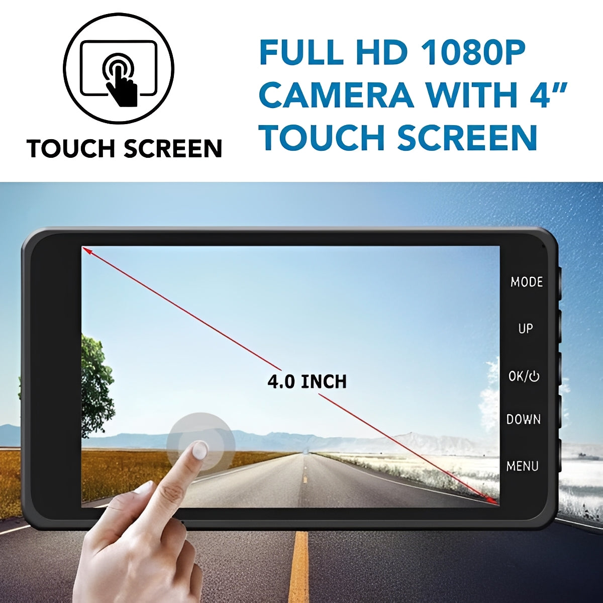 Dual Lens Dash Camera 1080P Front and Rear Recording