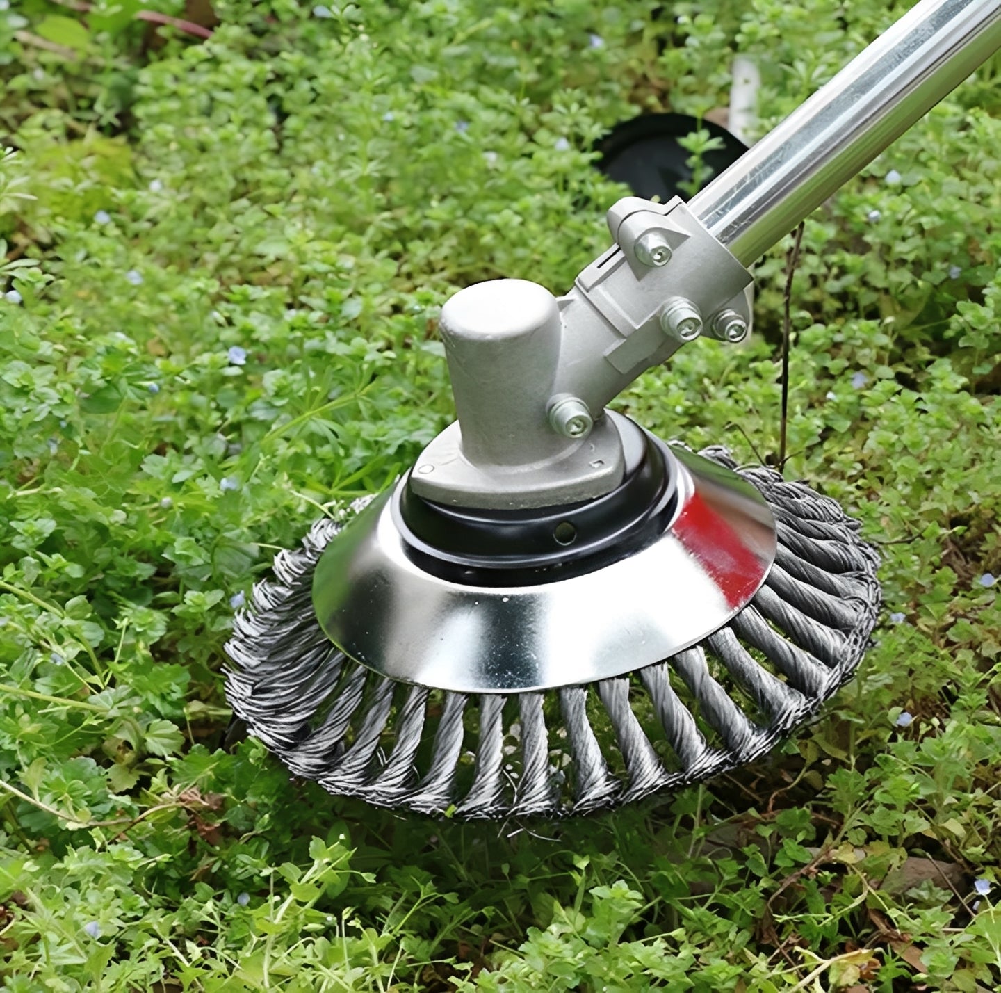 Carbon Steel Trimmer Weed Brush Head for Grass Cutting