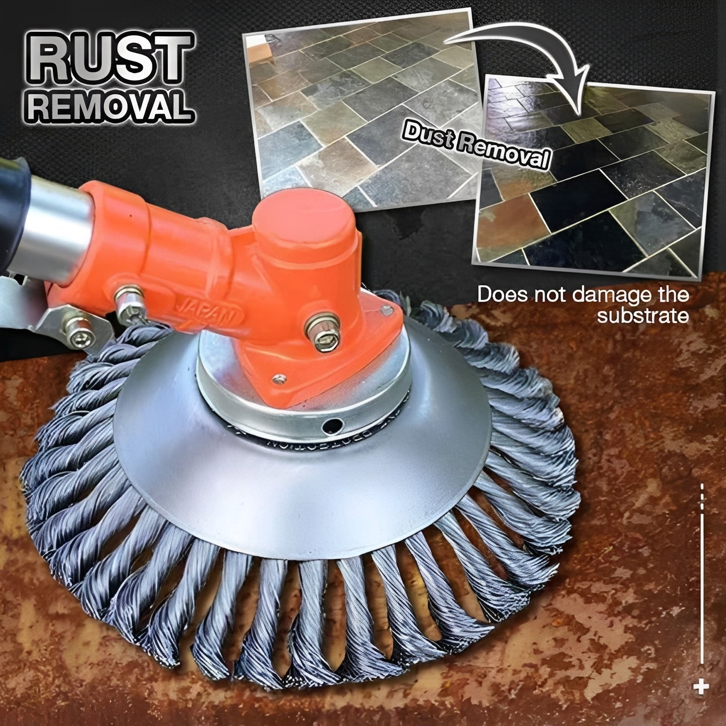 Carbon Steel Trimmer Weed Brush Head for Grass Cutting