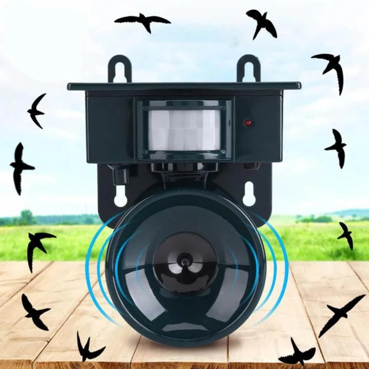 Solar Powered Bird Deterrent Device with PIR Motion Sensor