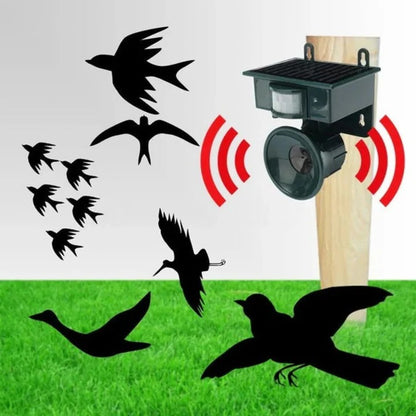 Solar Powered Bird Deterrent Device with PIR Motion Sensor
