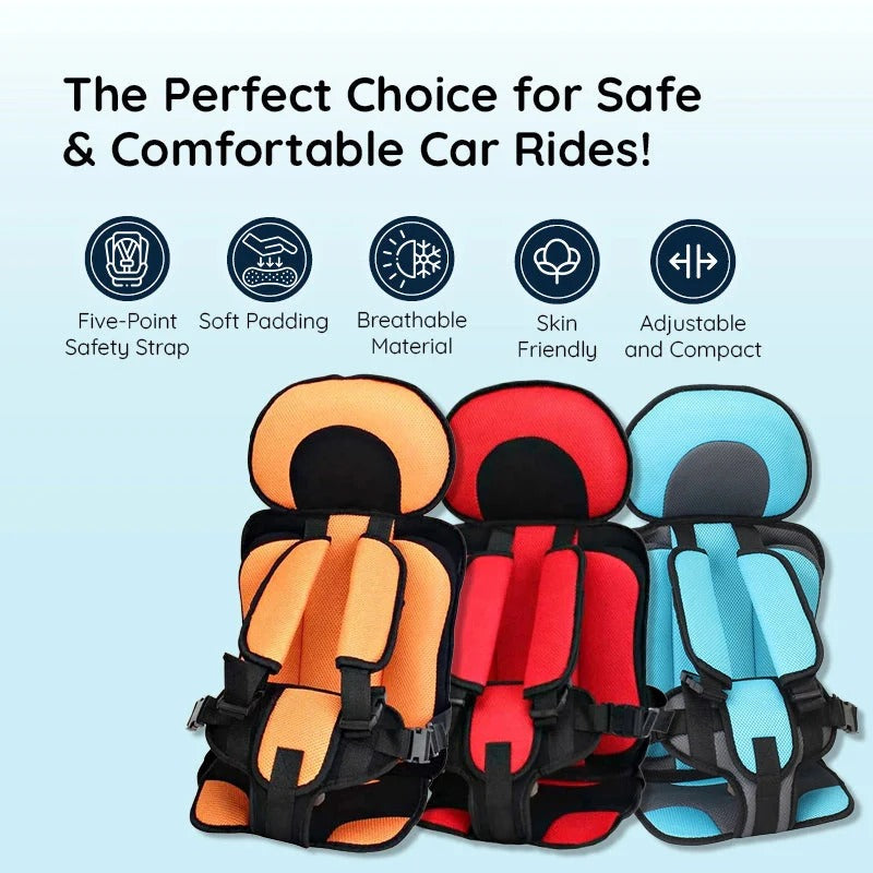 Vehicle Cushion Seat for Children with Strap System