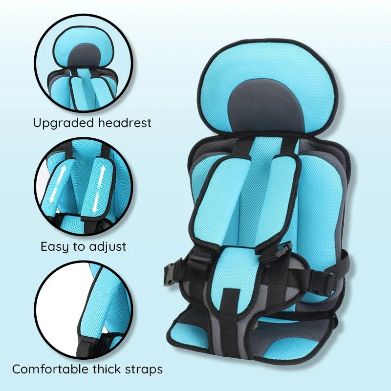 Vehicle Cushion Seat for Children with Strap System