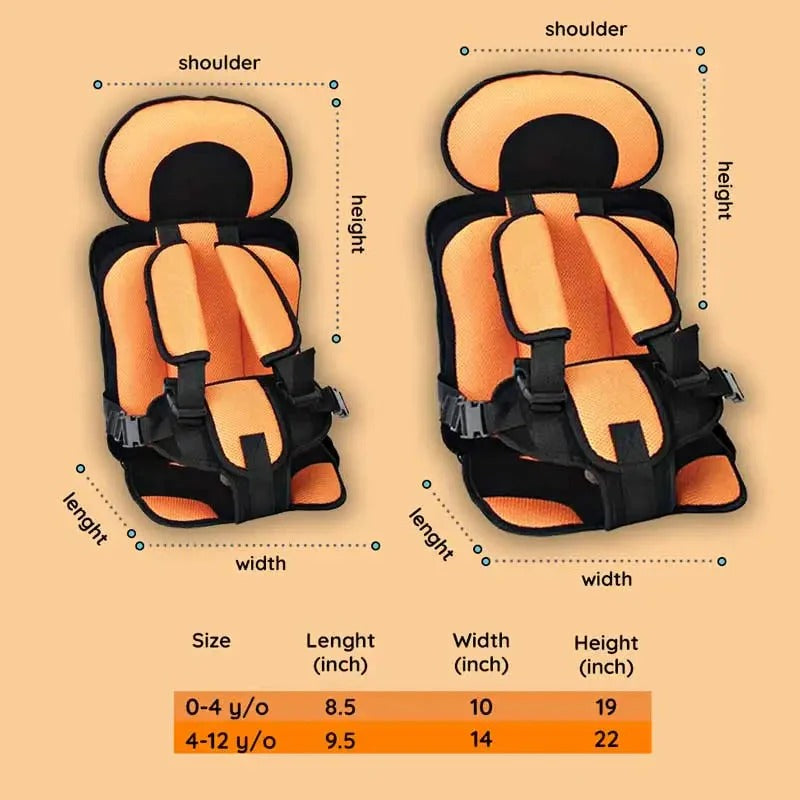 Vehicle Cushion Seat for Children with Strap System