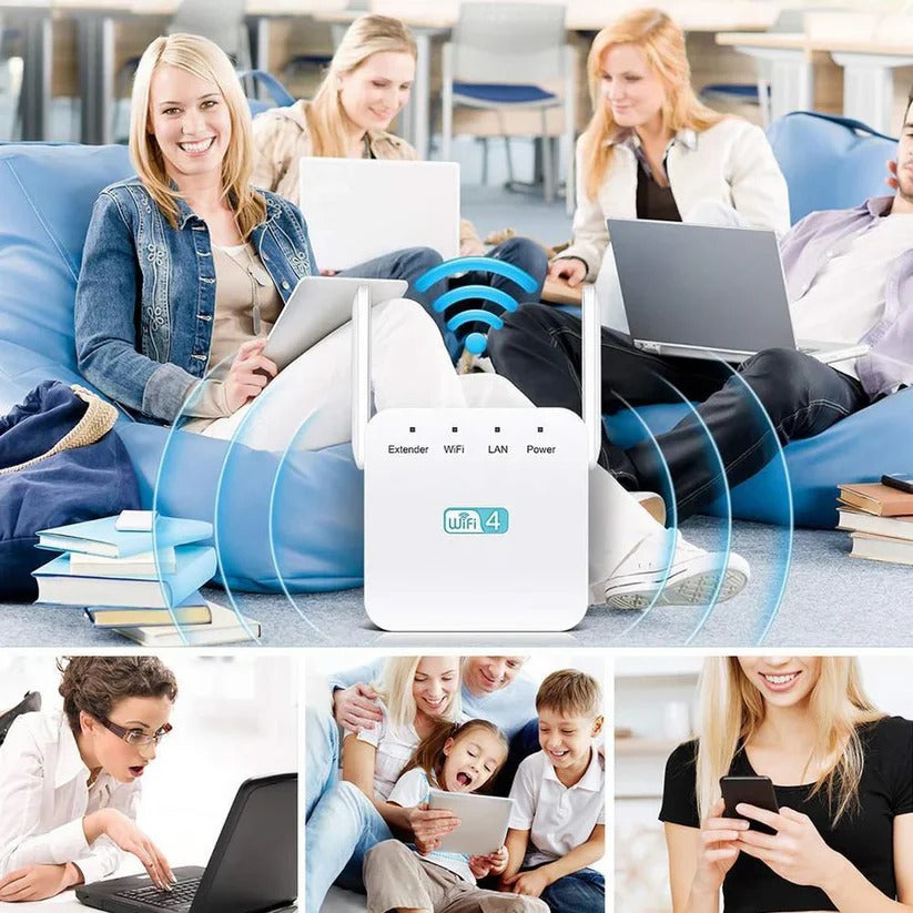 WiFi Repeater for 2.4GHz Network Extension, Up to 300Mbps
