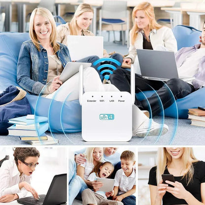 WiFi Repeater for 2.4GHz Network Extension, Up to 300Mbps
