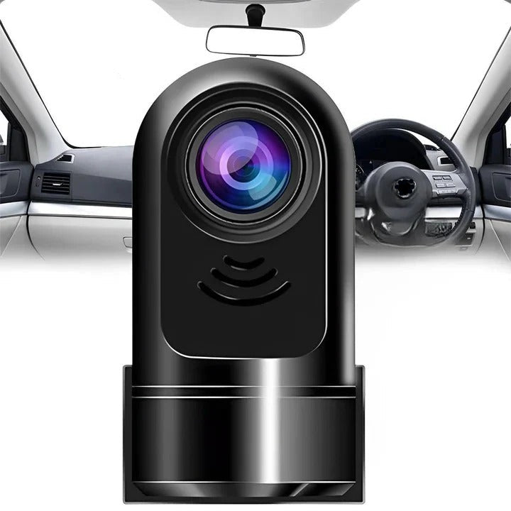 Car Dashcam with Wide Angle Lens and Built In Battery