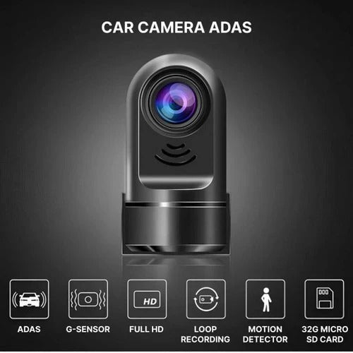 Car Dashcam with Wide Angle Lens and Built In Battery