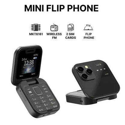 Portable Foldable Phone with Dual SIM and Bluetooth