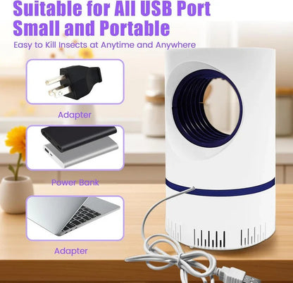USB Powered Insect Trap with UV Light and Removable Tray