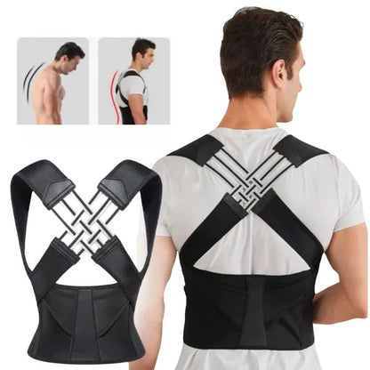 Unisex Posture Support Brace with Adjustable Shoulder Straps
