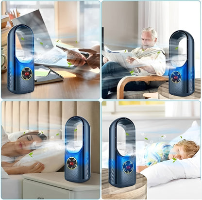 Portable Evaporative Air Cooler with Blade Free Design