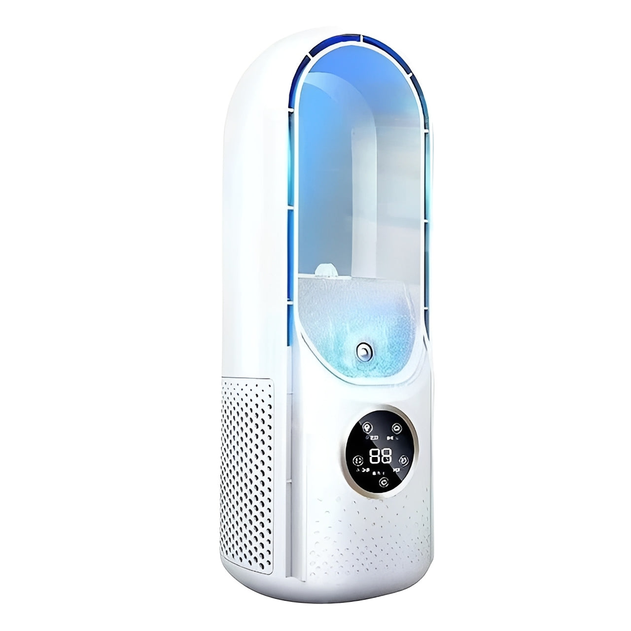 Portable Evaporative Air Cooler with Blade Free Design
