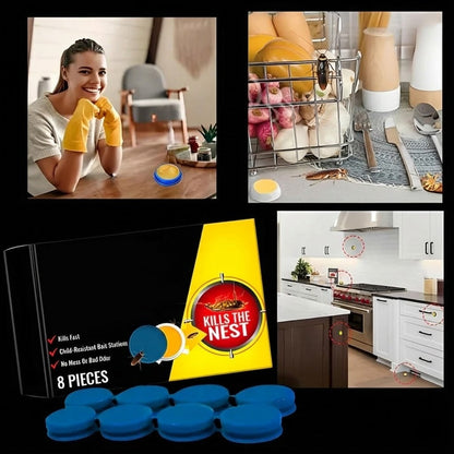 Indoor Cockroach Trap Station with Enclosed Gel Bait