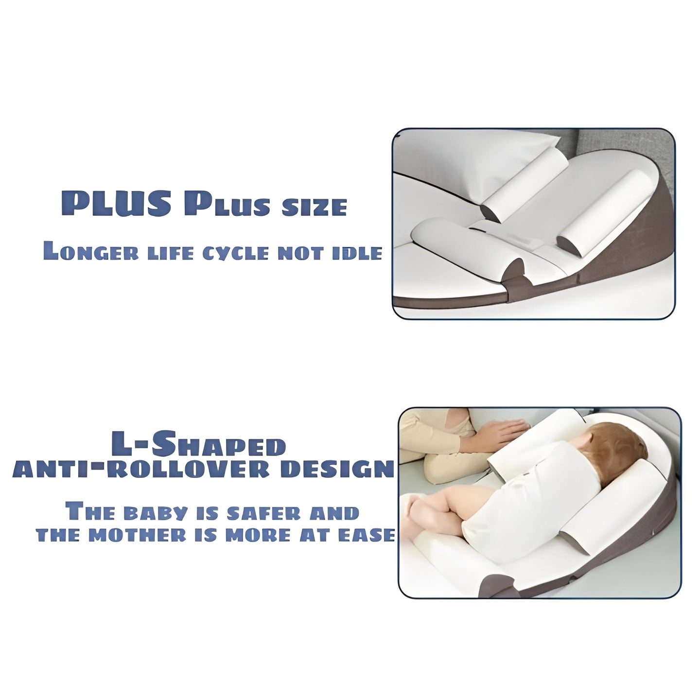 Infant Wedge Positioning Support Pillow with Washable Cover
