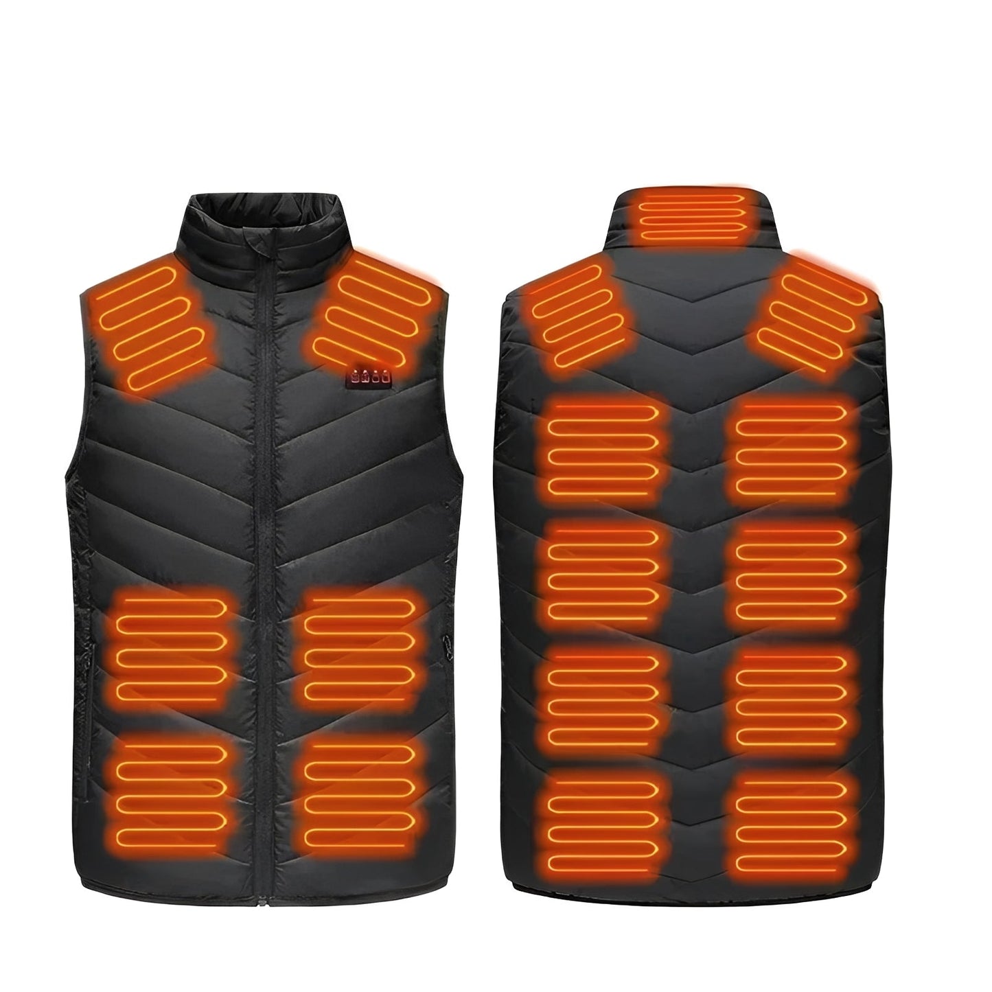 Unisex Heated Vest with USB Connectivity and Overheat Protection and Machine Washable Material