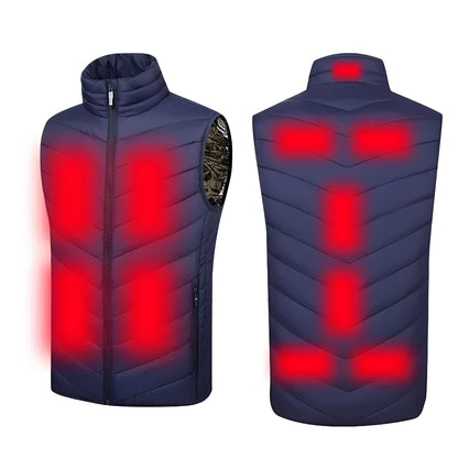 Unisex Heated Vest with USB Connectivity and Overheat Protection and Machine Washable Material