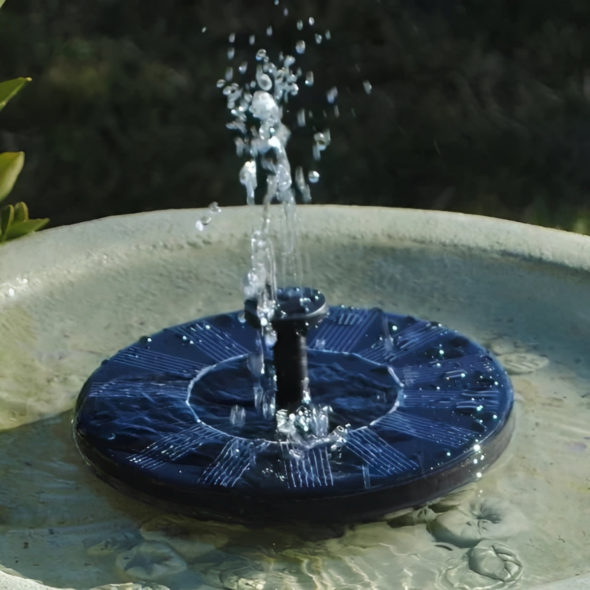Floating Solar Water Fountain for Bird Baths and Ponds
