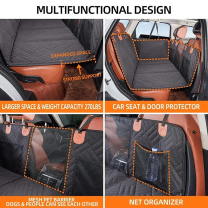Dog Car Seat Extender with Non Slip Surface and Solid Internal Board
