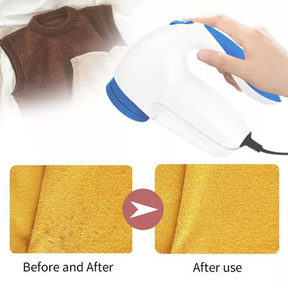 Household Fabric Shaver for Lint Removal with Mesh Cover and Motorized Blades
