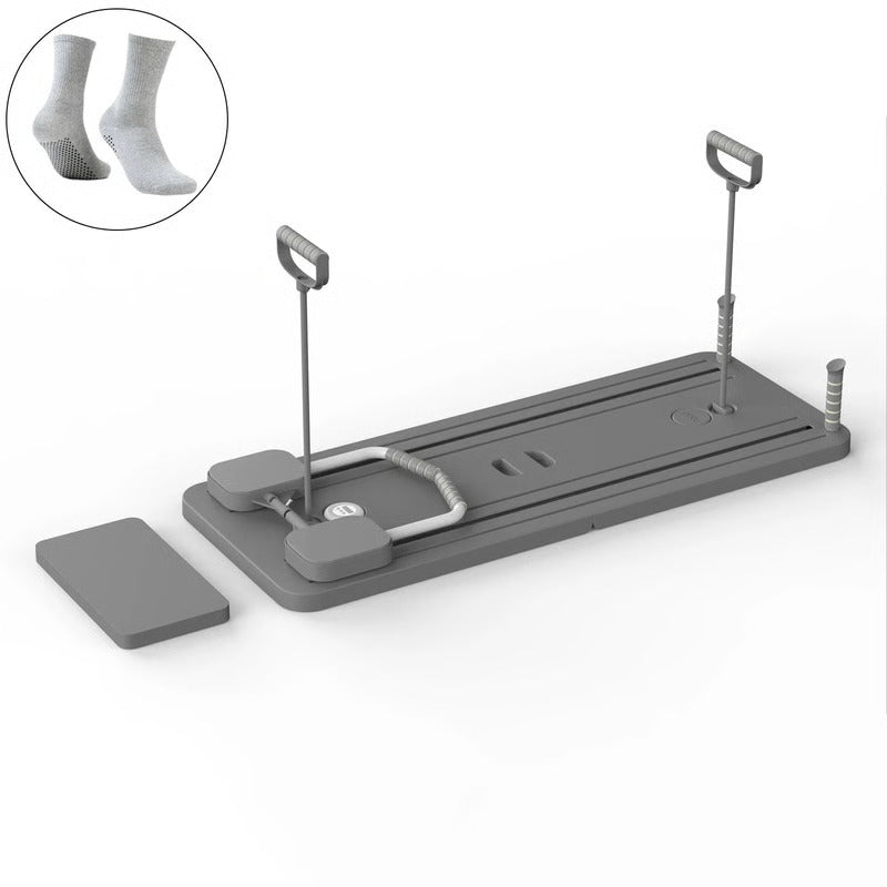 Core Strength Training Board with Integrated Timer and Foot Straps