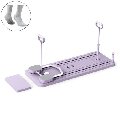 Core Strength Training Board with Integrated Timer and Foot Straps