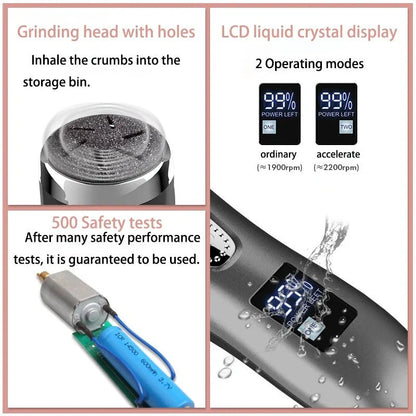 Rechargeable Electric Foot Callus Shaver with Dual Speed Settings