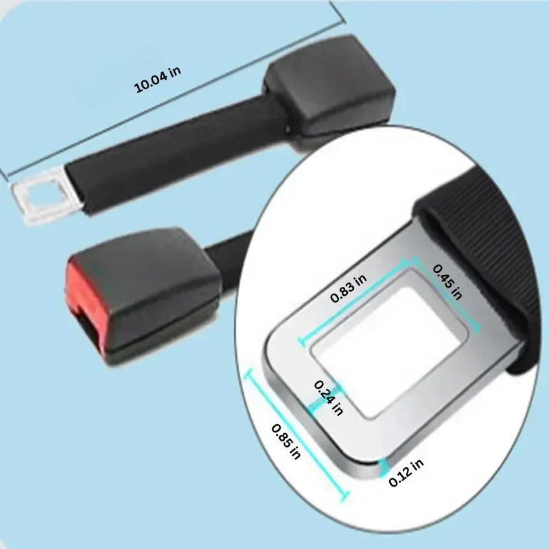 Seat Belt Buckle Extender with Fixed Upright Stem Design