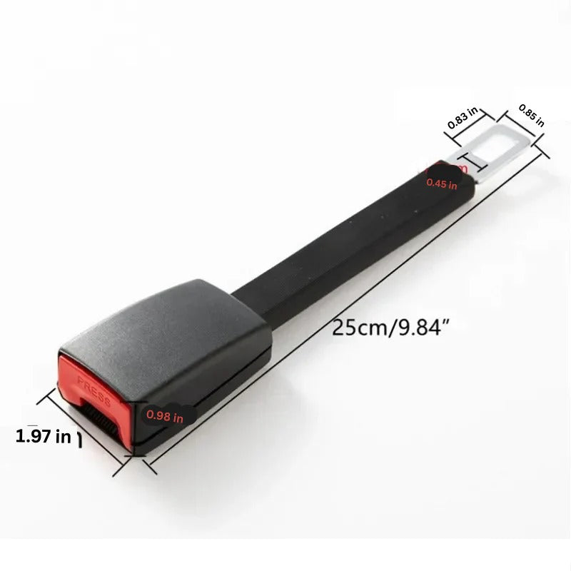 Seat Belt Buckle Extender with Fixed Upright Stem Design