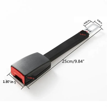 Seat Belt Buckle Extender with Fixed Upright Stem Design