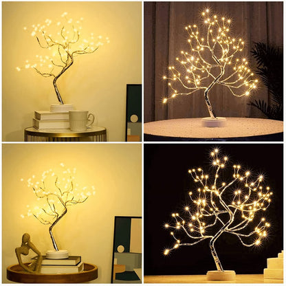 Spirit Tree Table Lamp with Warm White LED Illumination