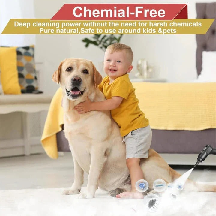 Portable Steam Cleaner with 2500W Power for Multi-Surface Cleaning