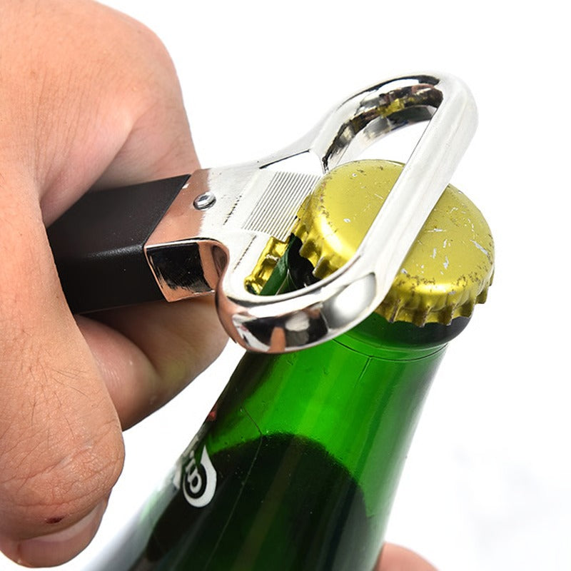 Professional Two-Prong Wine Opener for Old Red Wine with Metal Construction
