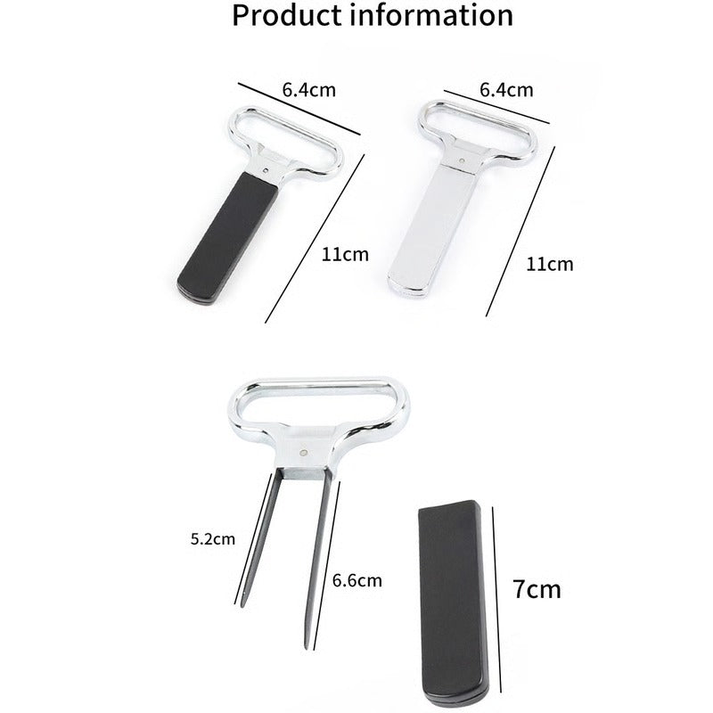 Professional Two-Prong Wine Opener for Old Red Wine with Metal Construction