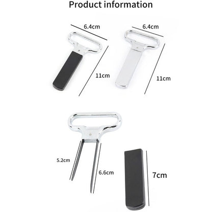Professional Two-Prong Wine Opener for Old Red Wine with Metal Construction