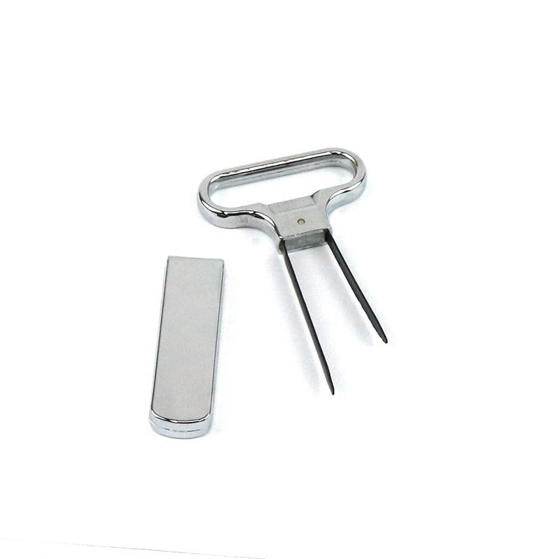 Professional Two-Prong Wine Opener for Old Red Wine with Metal Construction