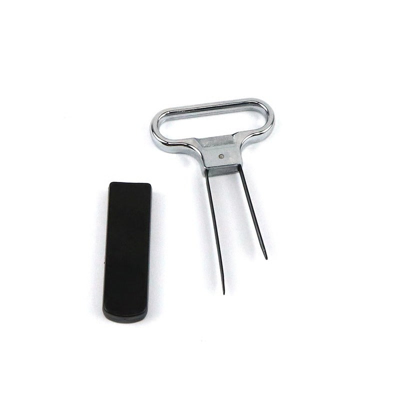 Professional Two-Prong Wine Opener for Old Red Wine with Metal Construction
