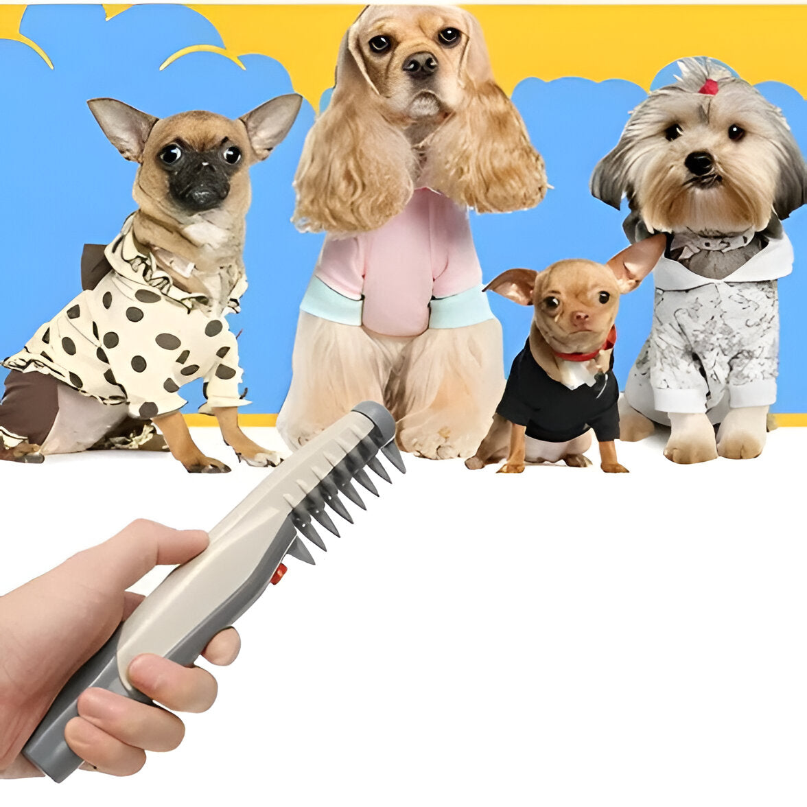 Pet Grooming Brush for Detangling and Coat Maintenance