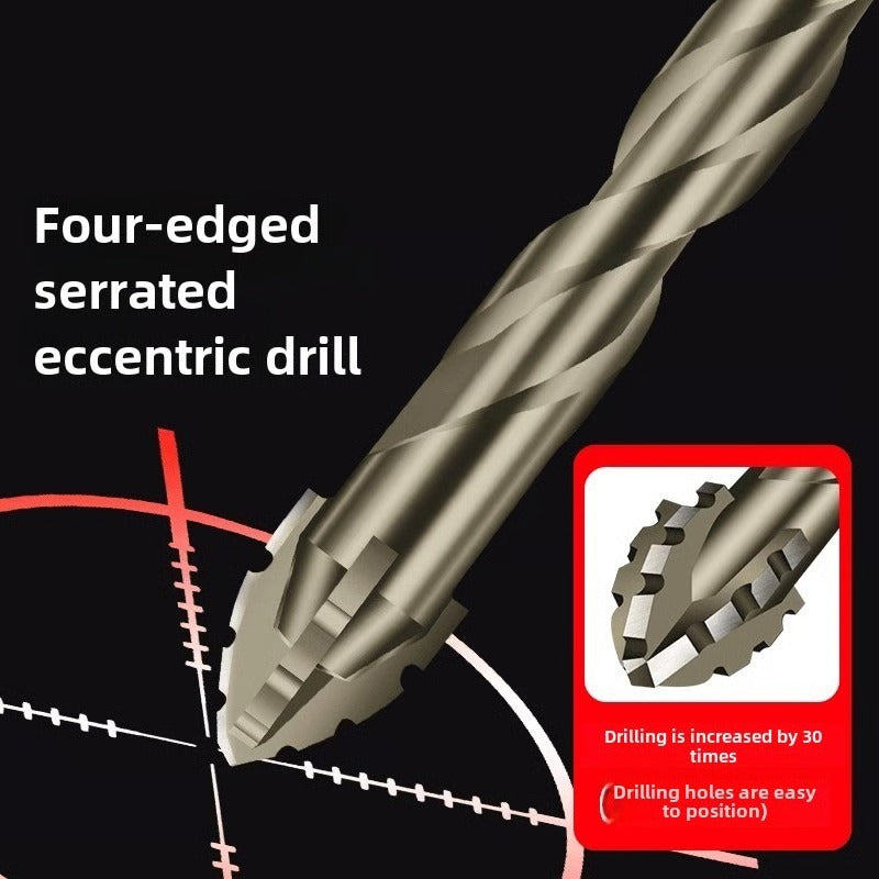 Heavy Duty Dry Drilling Eccentric Bit with Four-Edge Serrated Technology